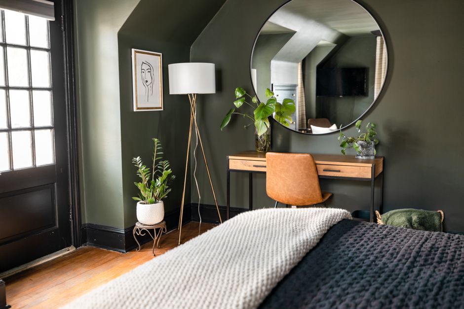 Le vert sauge, une couleur douce et tendance pour une chambre